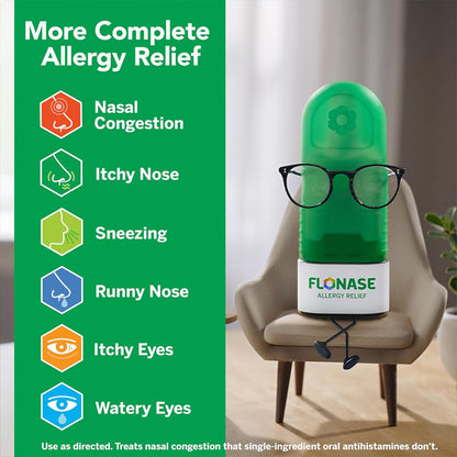 3 Pack - Flonase Sensimist Non Drowsy Allergy Relief Nasal Spray 60 Sprays