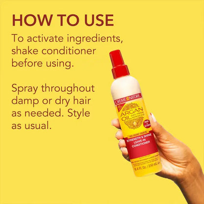 3 Pack - Creme of Nature Argan Oil Strength & Shine Leave-in Conditioner 8.4oz Creme of Nature