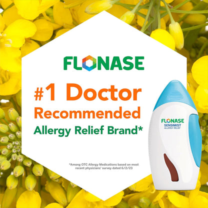 3 Pack - Flonase Sensimist Non Drowsy Allergy Relief Nasal Spray 60 Sprays