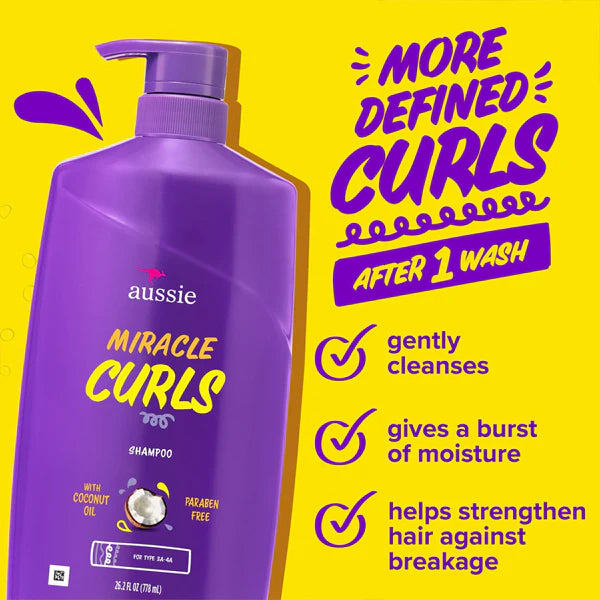Aussie Miracle Curls Shampoo and Conditioner Dual Pack 26.2 oz