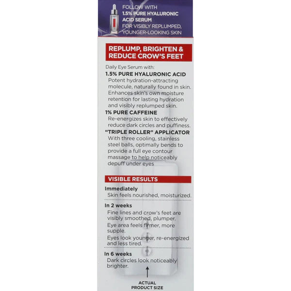 2 Pack - L'Oréal Revitalift Derm Intensives Brightening Eye Serum 0.67oz