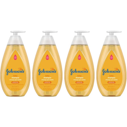 4 Pack - Johnson's Baby Shampoo for Baby's Delicate Scalp & Skin 20.3oz