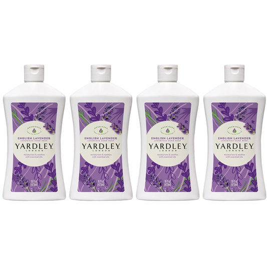 4 Pack - Yardley London English Lavender Liquid Hand Soap Refill 16oz