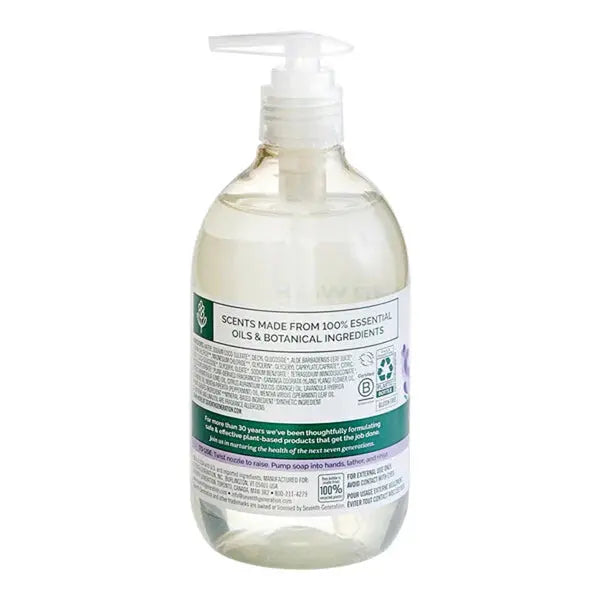 4 Pack - Seventh Generation Purely Clean Lavender Flower & Mint Hand Soap 12oz Seventh Generation