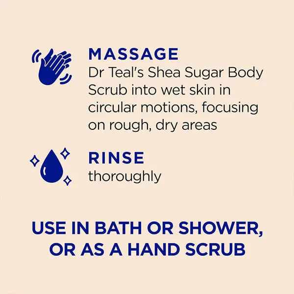 3 Pack - Dr Teal's Shea Sugar Body Scrub, Citrus with Essential Oils & Vitamin C 19oz Dr Teal's