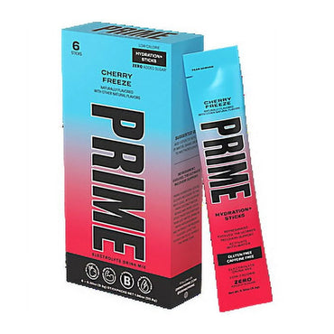 5 Pack - Prime Hydration+ Sticks Cherry Freeze Sugar Free 6 Count
