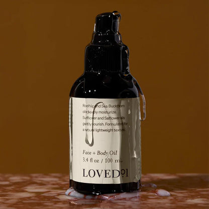 3 Pack - Loved 01 Face + Body Oil with Rosehip & Sea Buckthorn 3.4oz