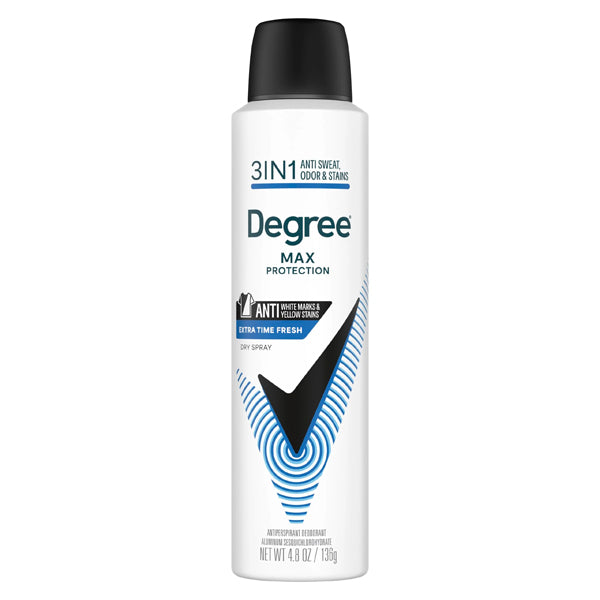 6 Pack - Degree Men's Max Protection 3 in 1 Extra Fresh Dry Spray Antiperspirant 4.8oz
