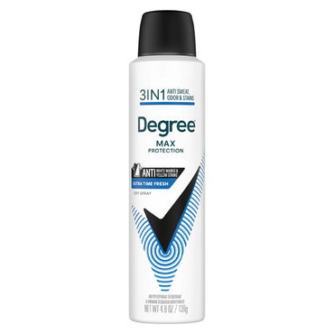 6 Pack - Degree Men's Max Protection 3 in 1 Extra Fresh Dry Spray Antiperspirant 4.8oz