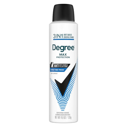 6 Pack - Degree Men's Max Protection 3 in 1 Extra Fresh Dry Spray Antiperspirant 4.8oz