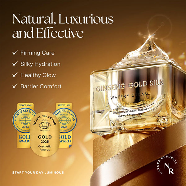 Nature Republic Ginseng Gold Silk Watery Moisturizing & Nourishing Cream 2.5oz Nature Republic
