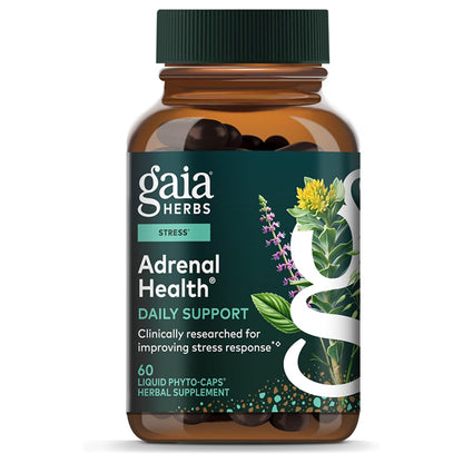 Gaia Herbs Adrenal Health Nightly Restore 60 Vegan Capsules