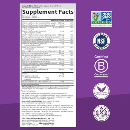 Garden of Life Dr Formulated Multi+ Brain Health 30 Capsules Garden of Life