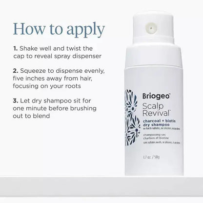 Briogeo Hair Care Scalp Revival Charcoal + Biotin Dry Shampoo 1.7oz Briogeo