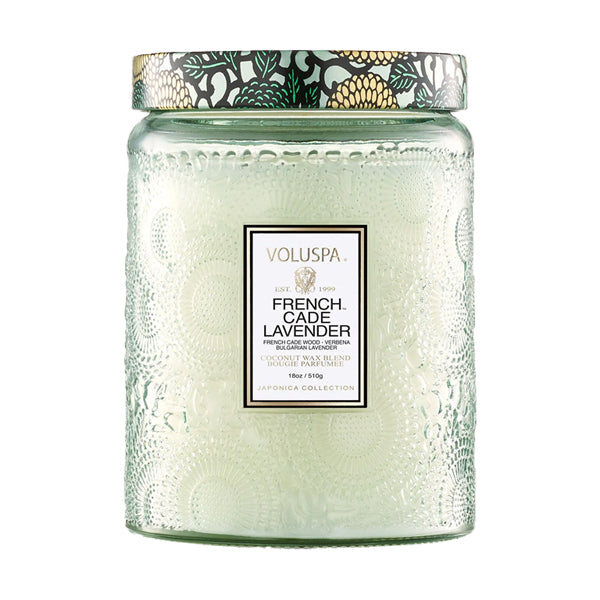 Voluspa French Cade Lavender Scented Candle 18oz Coconut Wax Blend