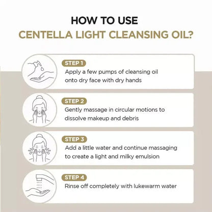 SKIN1004 Madagascar Centella Light Cleansing Oil Set Korean 6.76oz & 10.14oz SKIN1004
