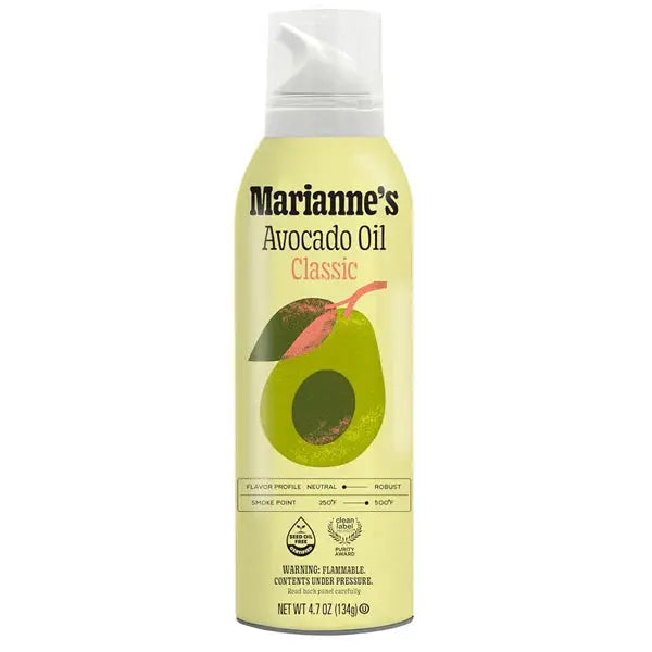 6 Pack - 100% Pure Avocado Oil Cooking Spray 4.7oz Marianne's