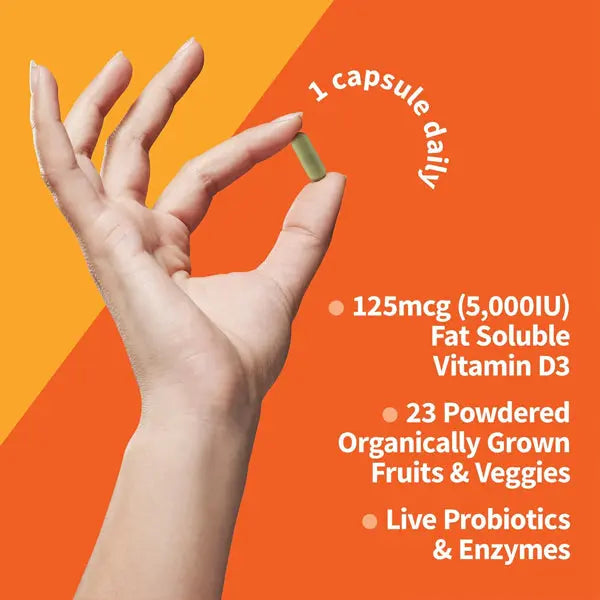 Garden of Life Vitamin Code Raw D3 5000 IU 60 Vegetarian Capsules Garden of Life