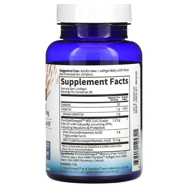 Garden of Life Dr. Formulated DHA 1,000mg Fish Oil Lemon 30 Softgels Garden of Life