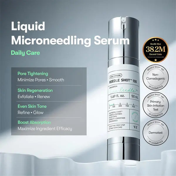 VT COSMETICS CICA Reedle Shot 100 Spicule Microneedling Serum for Pore Care 2 Pack VT Cosmetics