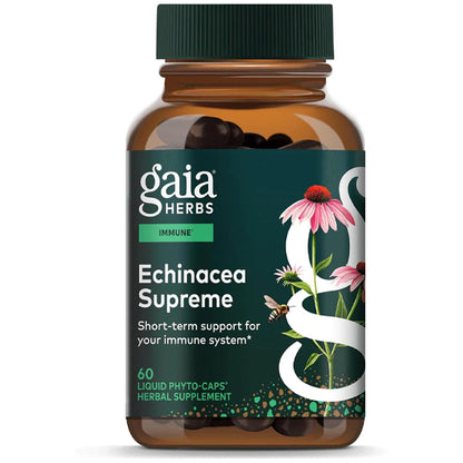 Gaia Herbs Echinacea Supreme Immune Support 60 Vegan Capsules