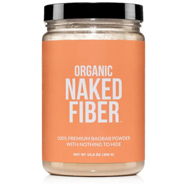 3 Pack - Naked Fiber Organic Baobab Powder Fiber Supplement 10.6oz