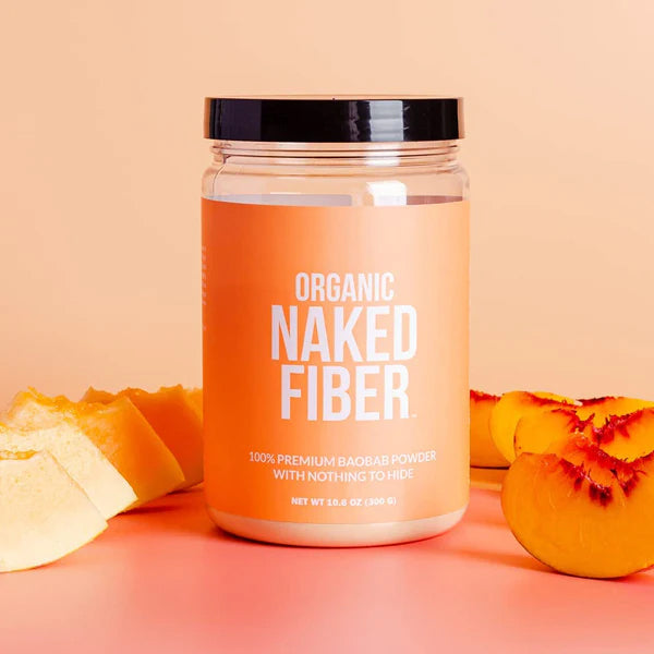 3 Pack - Naked Fiber Organic Baobab Powder Fiber Supplement 10.6oz