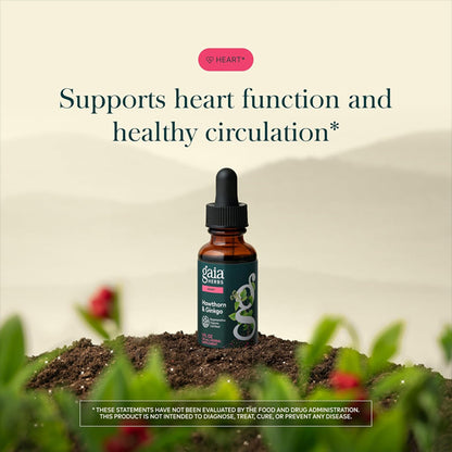 Gaia Herbs Hawthorn & Ginkgo 1oz Regenerative Organic Certified