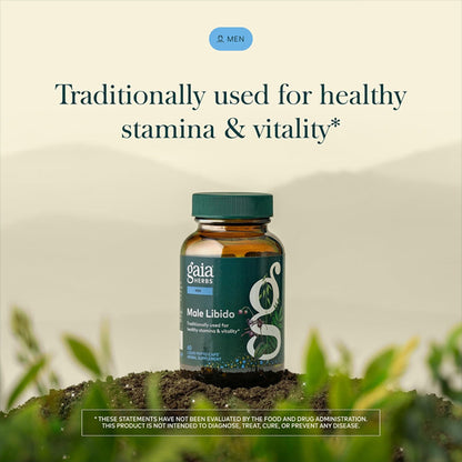 Gaia Herbs Male Libido Herbal Supplement 60 Vegan Capsules