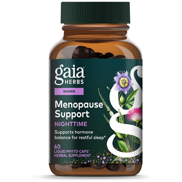 Gaia Herbs Menopause Support Nighttime 60 Vegan Capsules