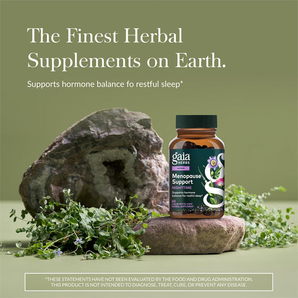 Gaia Herbs Menopause Support Nighttime 60 Vegan Capsules