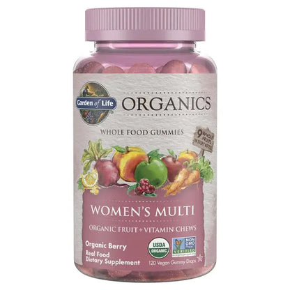 Garden of Life Organics Women's Multi Whole Food Gummies 120 Count Garden of Life