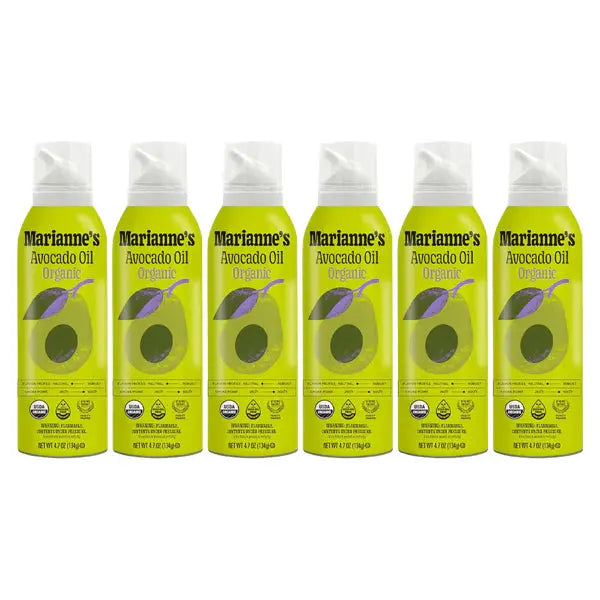 6 Pack - Organic 100% Pure Avocado Oil Spray 4.7oz Marianne's