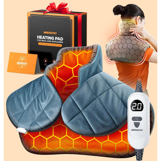 MISSViVi Graphene-Infused Weighted Heating Pad for Neck and Shoulders and Back