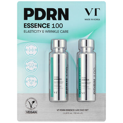 VT PDRN Essence 100 Elasticity & Wrinkle Care Korean Skincare 1.69oz 2 Pack