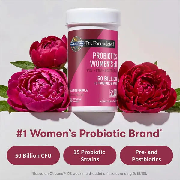 Garden of Life Probiotics Women's pH 50 Billion CFU 30 Count Garden of Life