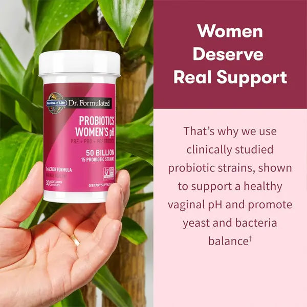 Garden of Life Probiotics Women's pH 50 Billion CFU 30 Count Garden of Life