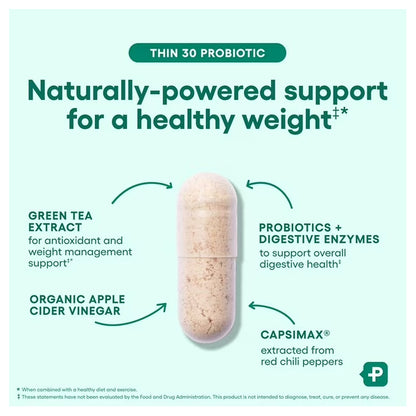 Physician's Choice Thin 30 Probiotic for Weight Management 30 Count