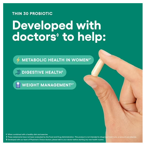 Physician's Choice Thin 30 Probiotic for Weight Management 30 Count