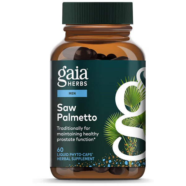 Gaia Herbs Saw Palmetto for Prostate Health 60 Vegan Capsules