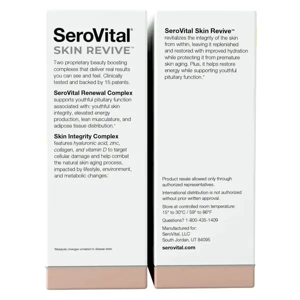 SeroVital Skin Revive Supplement for Women - 240 Capsules, 40 Day Supply SeroVital