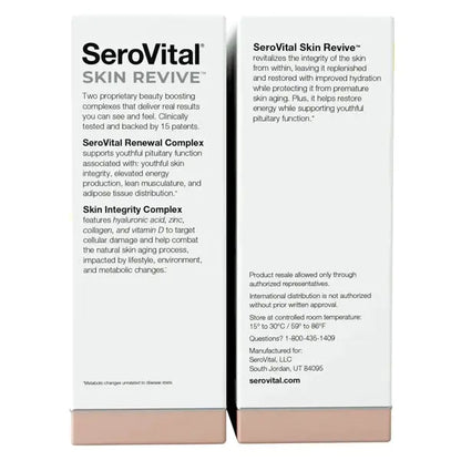 SeroVital Skin Revive Supplement for Women - 240 Capsules, 40 Day Supply SeroVital