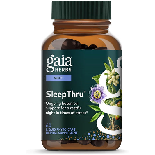Gaia Herbs SleepThru Sleep Support Supplement 60 Vegan Capsules