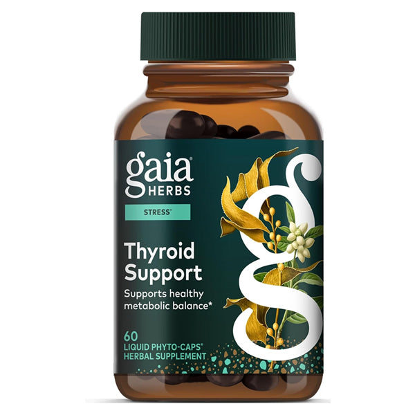 Gaia Herbs Thyroid Support Health Supplement 60 Vegan Capsules