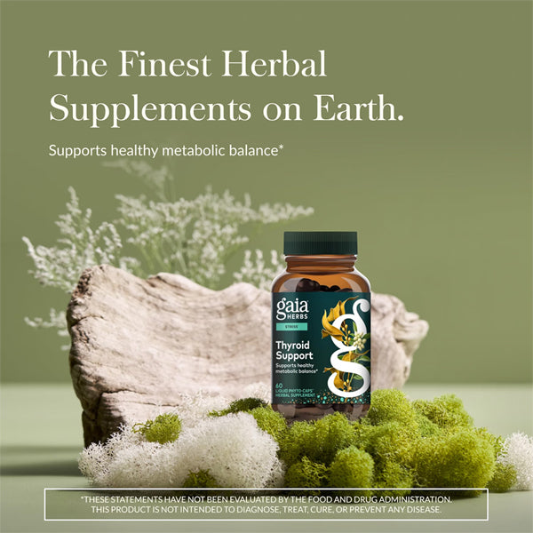 Gaia Herbs Thyroid Support Health Supplement 60 Vegan Capsules