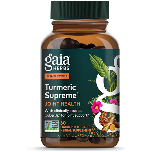 Gaia Herbs Turmeric Supreme Joint Health 60 Vegan Capsules