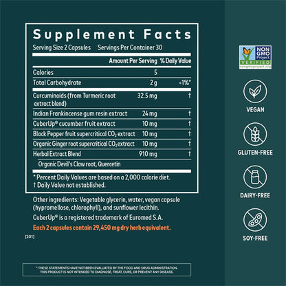 Gaia Herbs Turmeric Supreme Joint Health 60 Vegan Capsules