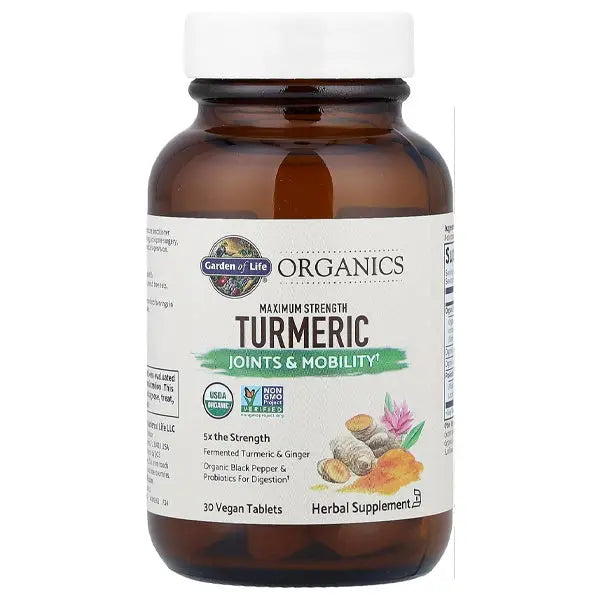 Garden of Life Organics Maximum Strength Turmeric 30 Count Garden of Life
