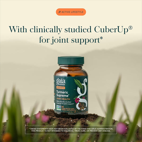 Gaia Herbs Turmeric Supreme Joint Health 60 Vegan Capsules