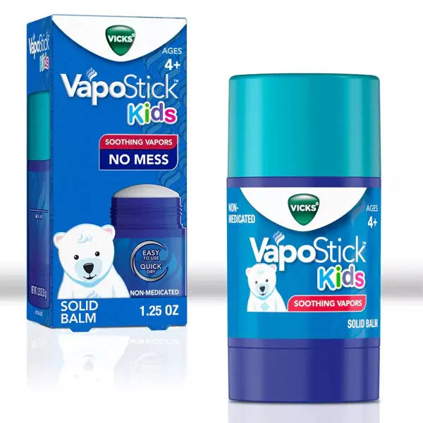 2 Pack - Vicks VapoStick Kids Soothing Vapors Balm 1.25oz Vicks
